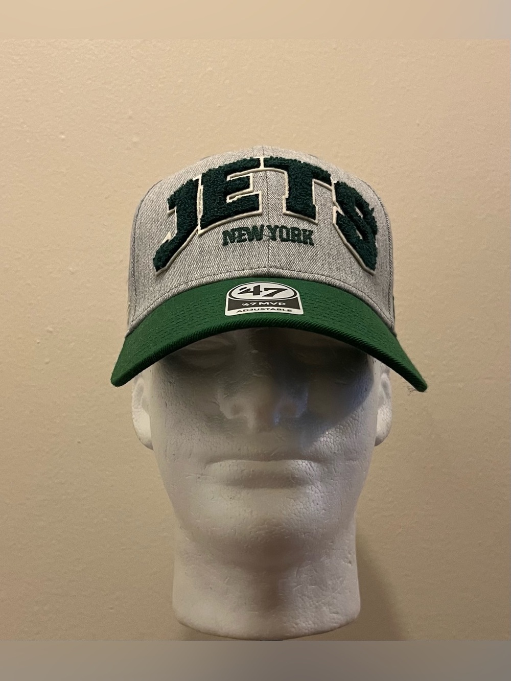 New York Jets 47 MVP Adjustable Hat Gray Standish 47 MVP